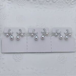 E73 S925 Freshwater Baroque  Pearl Earrings